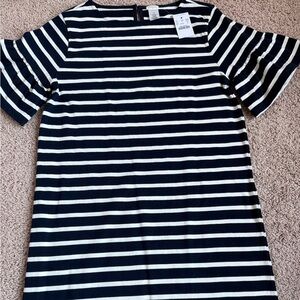 NWT J. Crew Crewcuts Girls’ Striped Flutter-Sleeve Dress | Size 16